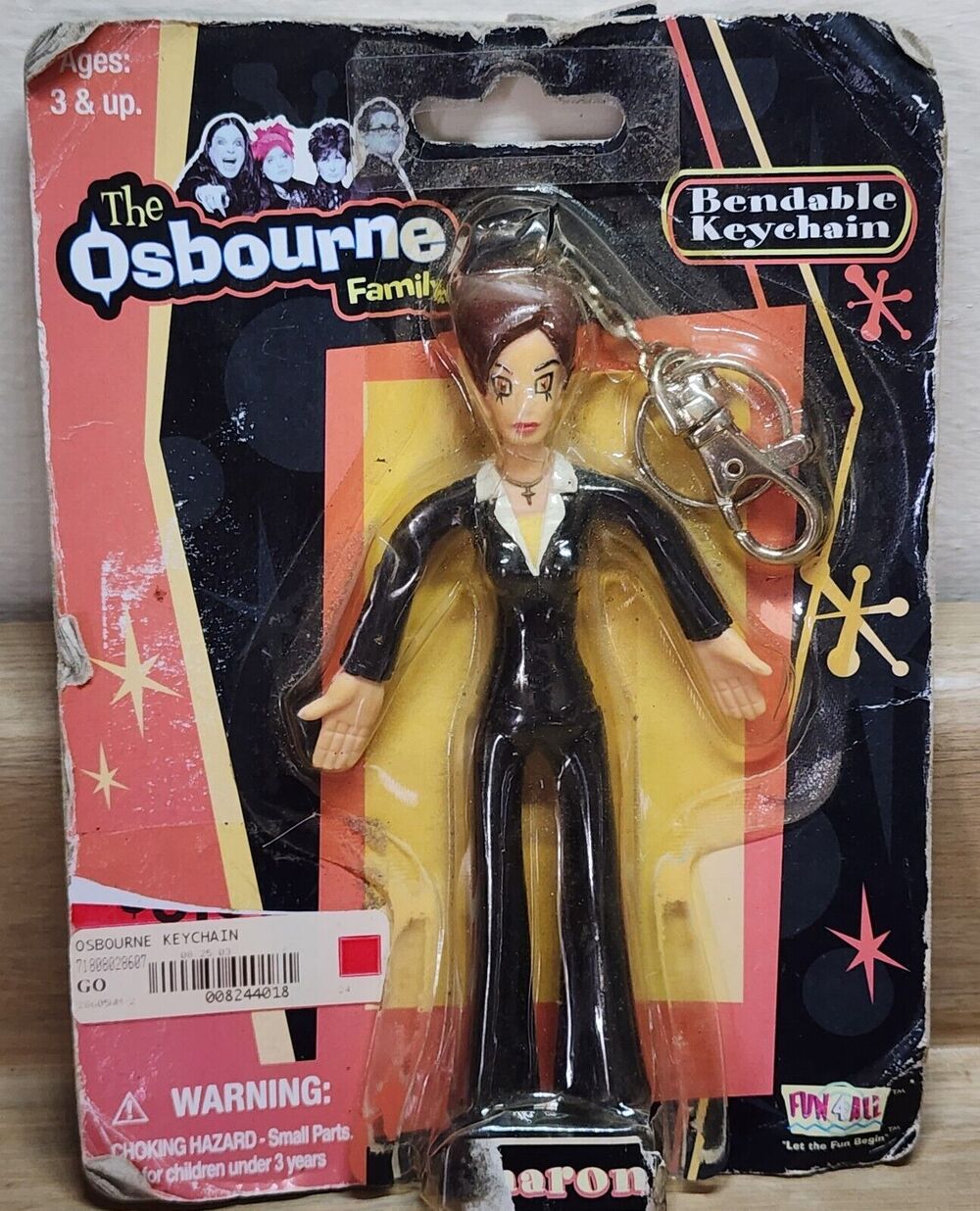 Sharon The Osbourne Family Bendable Keychain 2002 Fun 4 All See Pictures & Desc